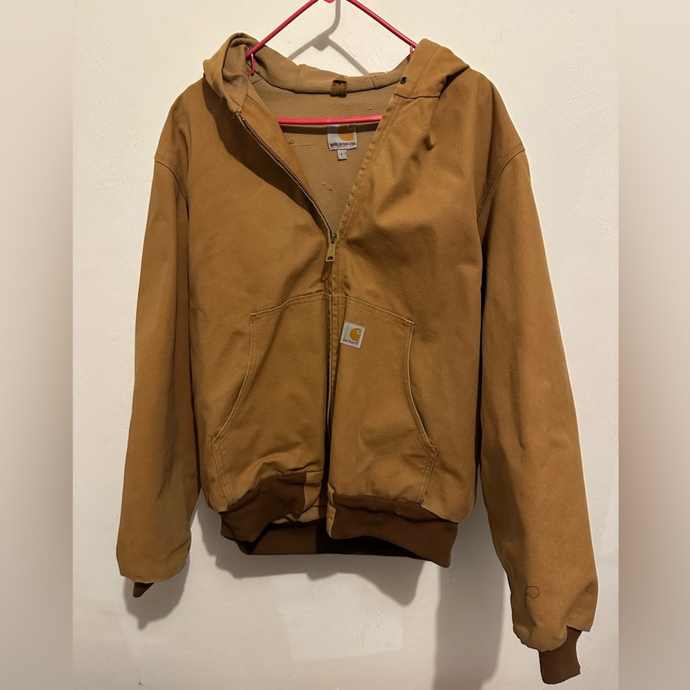 Large brown, men’s Carhart work jacket